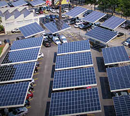 Hệ thống lắp đặt carport PV